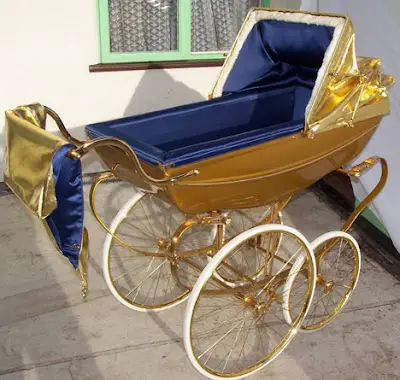 Pram Plated with Gold