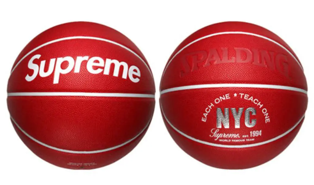 Supreme x Spalding Basketball  -  $25,000