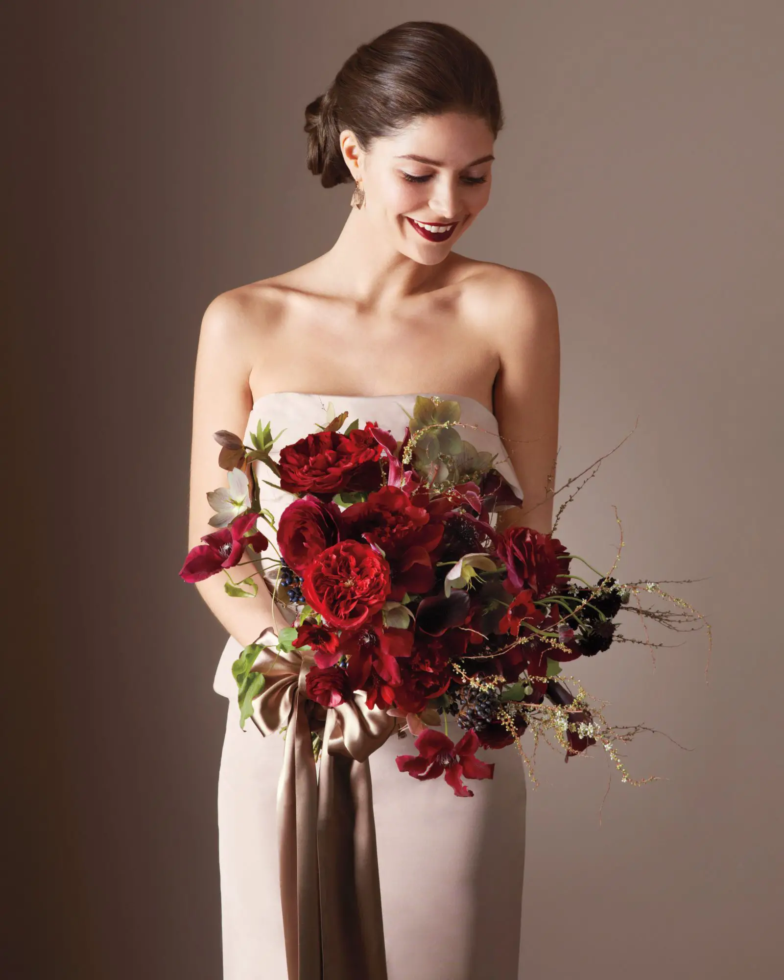 Bouquet One: Red Carnation (Carnations, £252)