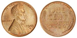1943-S Lincoln Wheat Cent Penny: Bronze/Copper