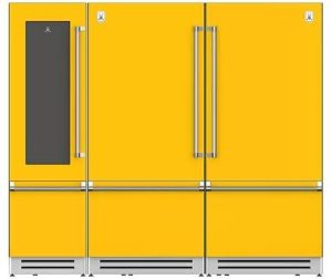 Hestan Side-by-Side Column Refrigerator & Wine Cooler Set