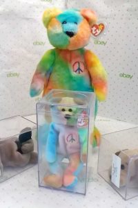 15-inch Peace bear and 9-inch Peace, Ringo and Bones