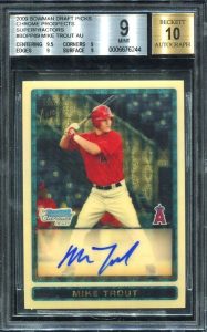 Mike Trout 2009 Bowman Draft Picks and Prospects